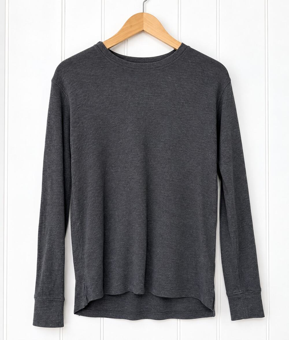 Gap Men's Gray Crewneck Sweater Size M Long Sleeve Lightweight Knit Pullover